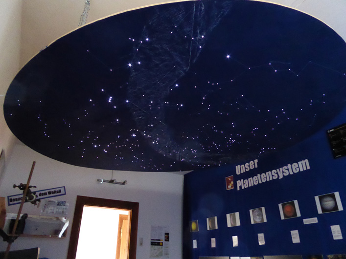 Sternenhimmel-Modell im Dorfmuseum Bobengrün